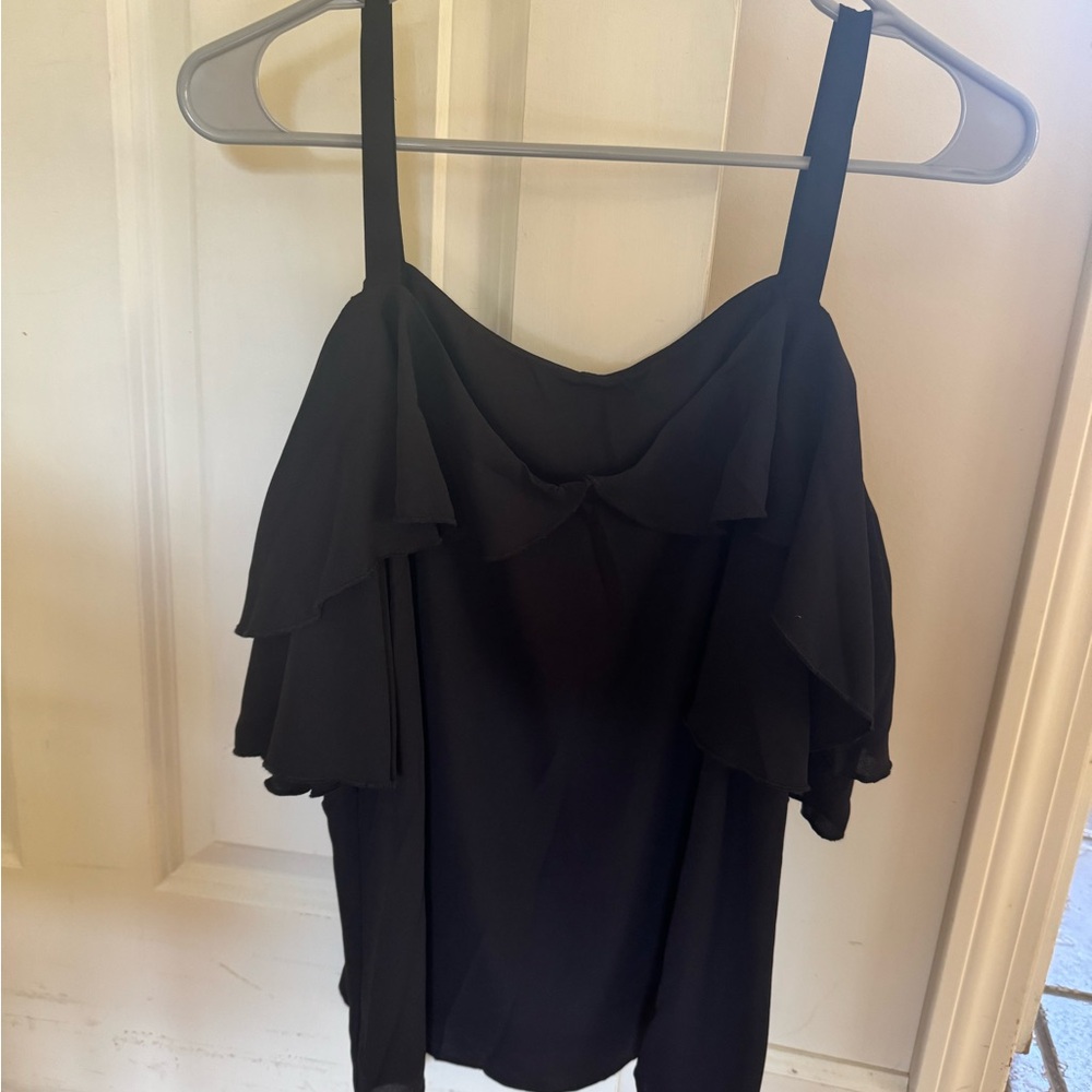 Elegant Black Off-Shoulder Women's Top